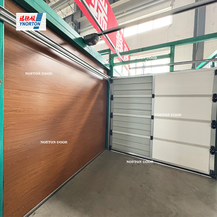 Portes de garage sectionnelles en aluminium
